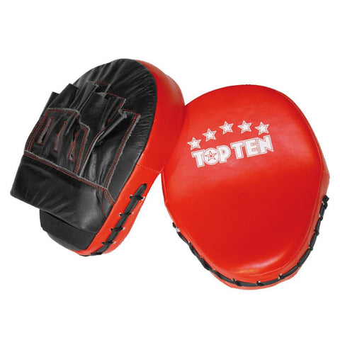 TOP TEN Focus Mitts RED (Leather)