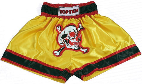 TOP TEN Thai Shorts "SKULL" Yellow