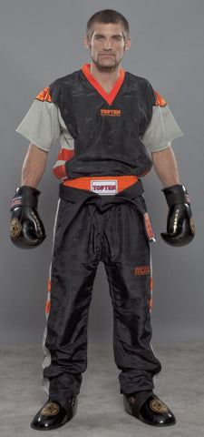 NEW TOP TEN UNIFORMS WITH MESH ON THE SIDE (ORANGE/GREY)